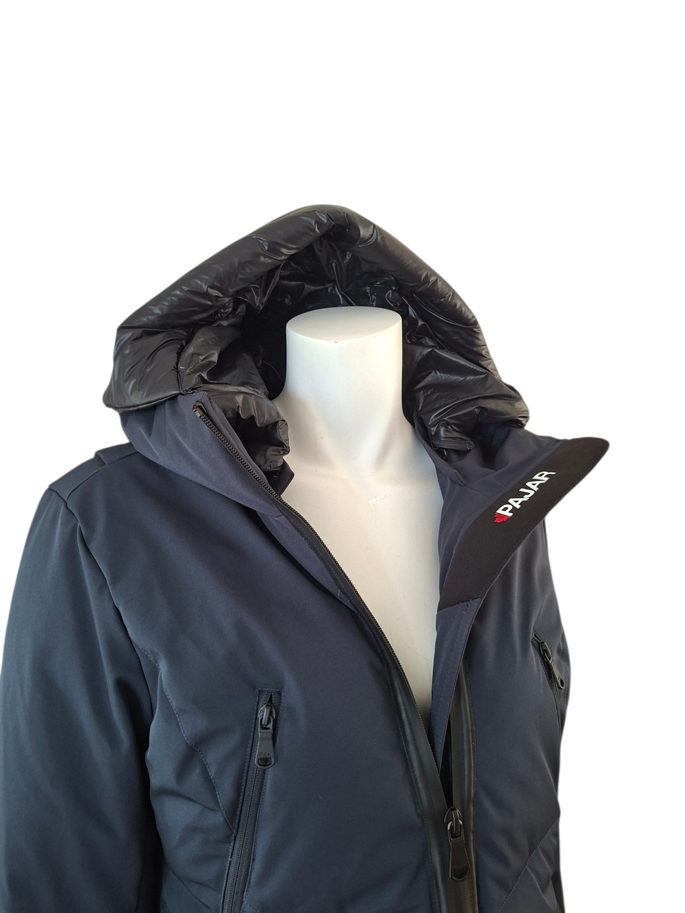 Pajar Canada Long Down Puffer Coat Brand New Never Worn Navy Large - Picture 7 of 16